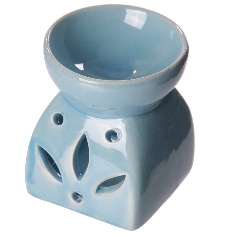 Puckator EU - Wholesale Oil Warmer - Bright Single Colour Leaf Cutout Oil Burner2