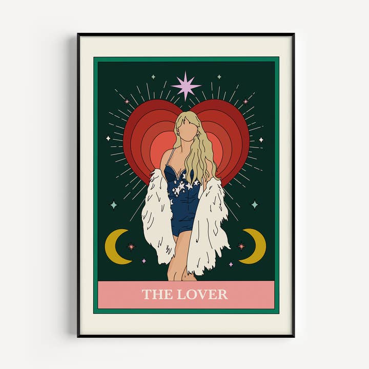 The Lover Tarot Card Art Print for wholesale by Twisted Rebel Designs