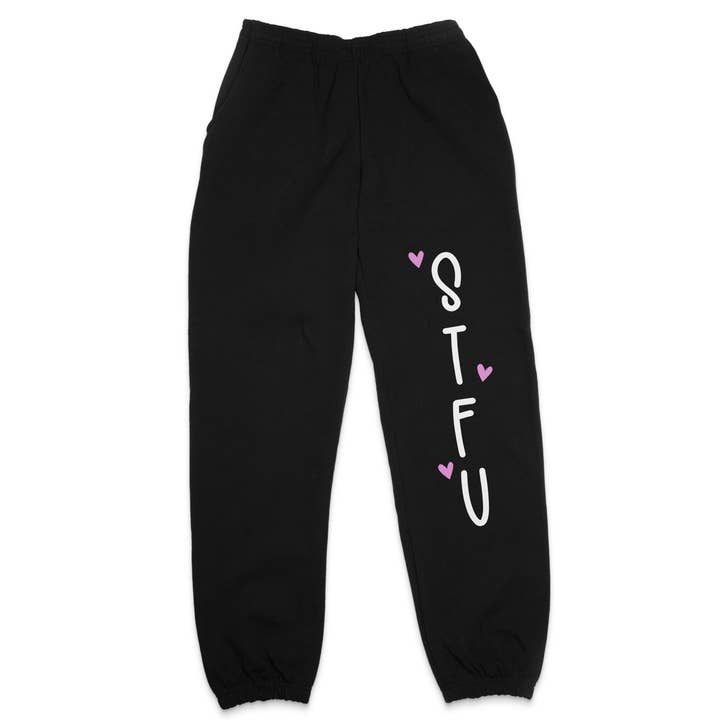 STFU Jogger Sweatpants for wholesale by tcbco