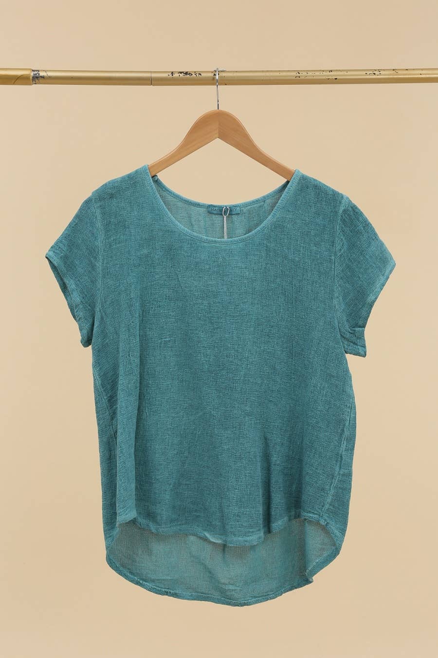 la maison des fibres naturelles – wholesale T-shirt – women's – cotton-linen blend t-shirt, round neck 3389 10% linen 90% cotton8