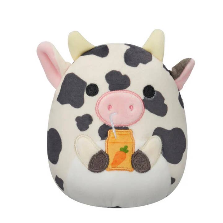 Authentic Street Signs - Wholesale Stuffed/Plush Toy - Kids & Baby - Squishmallow Easter Plush Toy 8" Colin Cow w/Carrot Juice