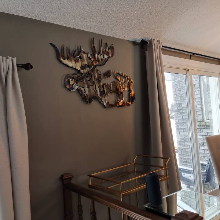 Peterson Housewares & Artwares - Vendita all'ingrosso Decorazione da parete 3D - Arte da parete in metallo Wildlife1