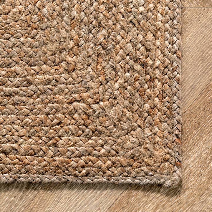 Natural Juniper Tiled Jute Area Rug for wholesale on Faire