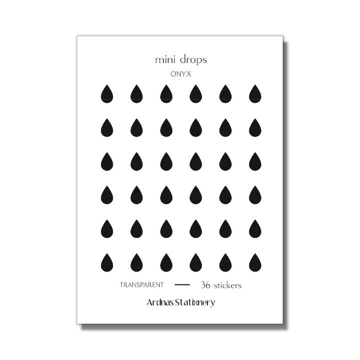 Mini Drops | Shape Sticker Sheet for wholesale by Ardnas Stationery