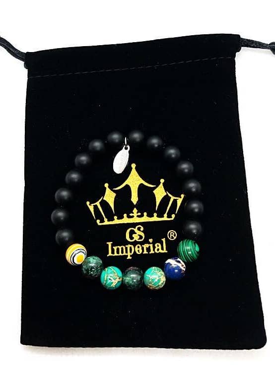 Dames Natuursteen Armband Med Agat, Lapis Lazuli, Malakit för wholesale av GS Imperial®