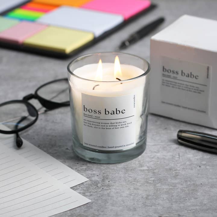 Bougie parfumée Boss Babe, cadeau pour femme, petite amie, épouse, petite amie pour la vente par SOSA Candles