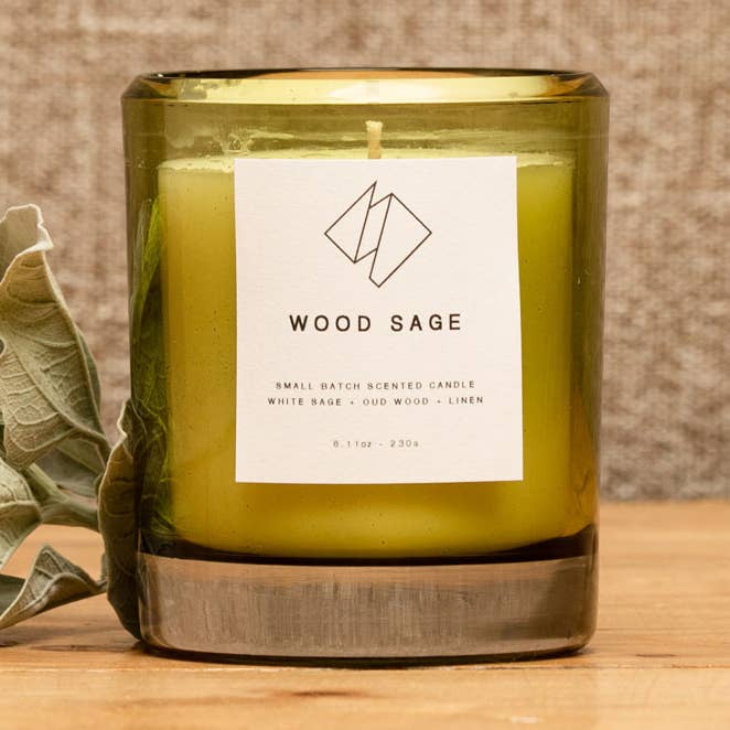 8.11 oz Wood Sage Scented Candle for wholesale by The Urban Wax Refinery