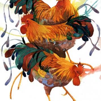 Trouble Limited Edition Print for wholesale by Mary Ann Rogers Gallery