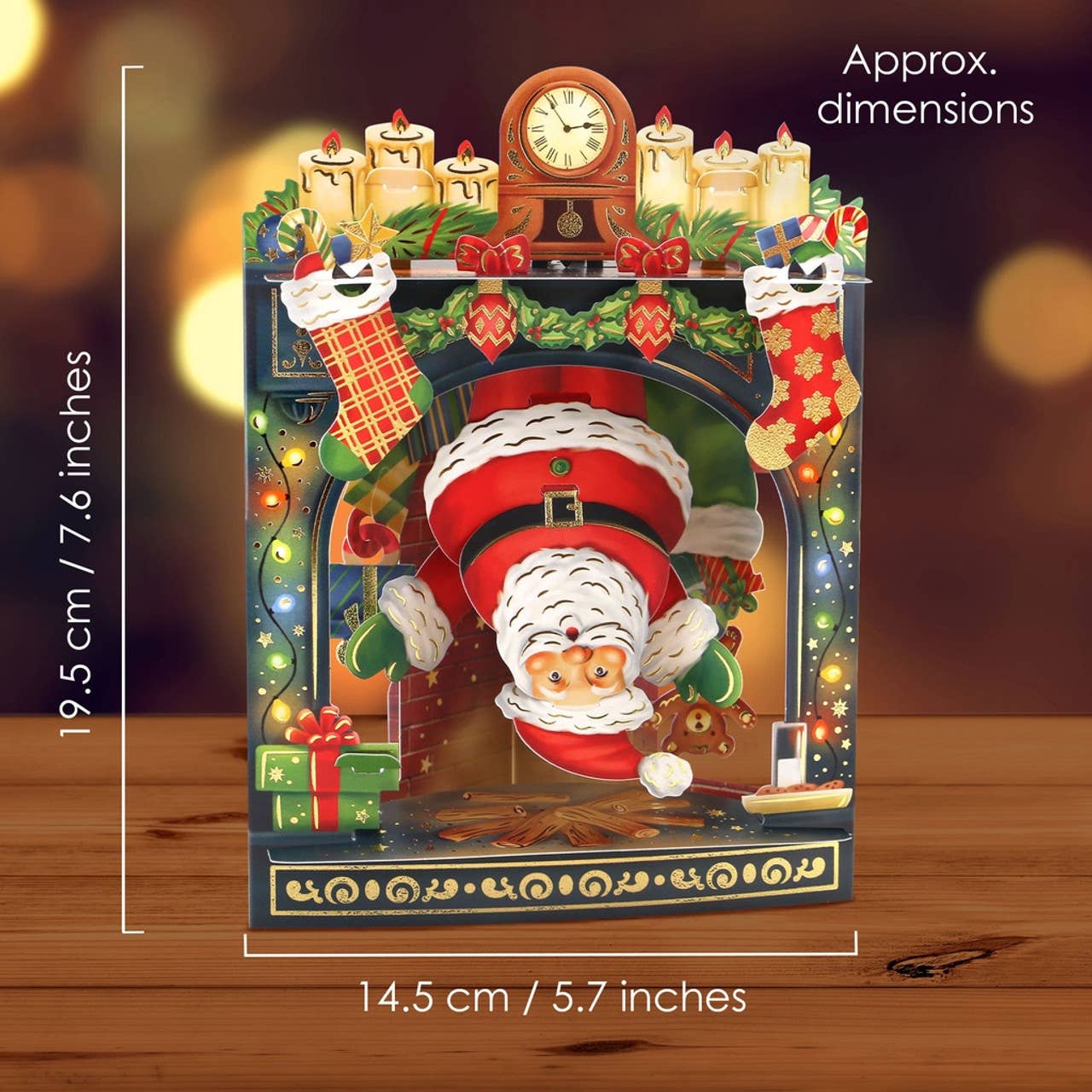 Santoro London – wholesale Christmas card – XSC232 - Swing Cards - Father Christmas4