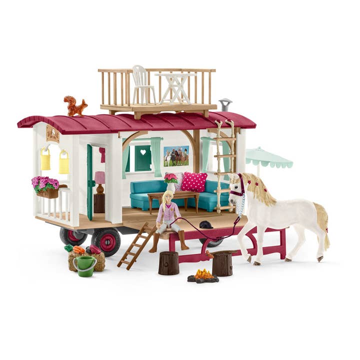 SCHLEICH Horse Club Caravan for Secret Club Meetings Toy Pla for wholesale by Meroncourt Europe Ltd