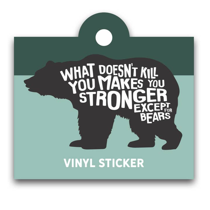 O que não te mata o autocolante por atacado de The Chester Drawer