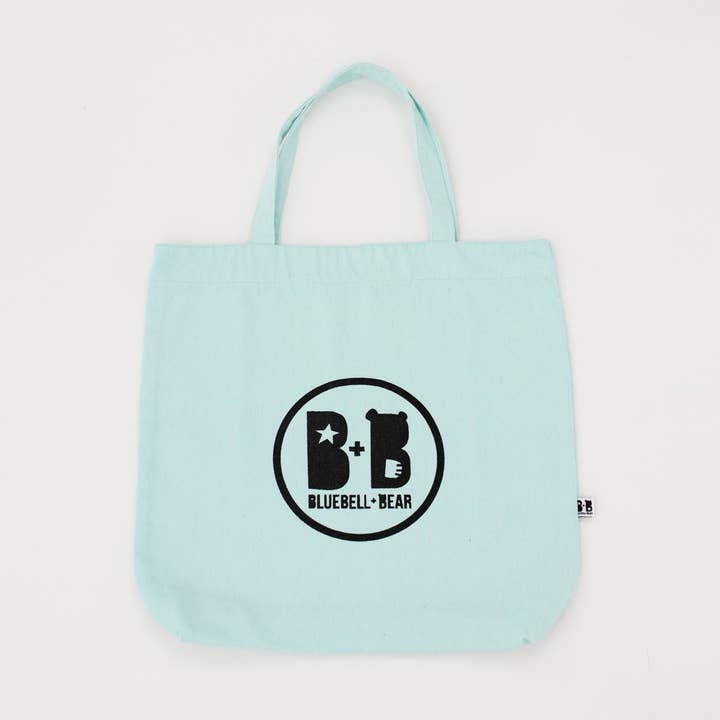 Borsa Tote B+B Aqua Canvas\ u2014 Bluebell + Bear per bambini per la vendita all'ingrosso da parte di Bluebell + Bear