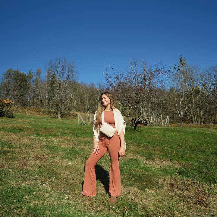 5B - Wholesale Lounge Sweatpants/Joggers - Women's - Fold over yoga pant 5