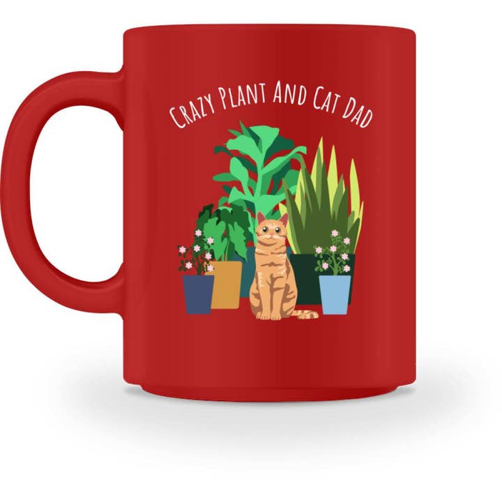 GARTENFAN - Wholesale Coffee Mug - Crazy Plant and Cat Dad - ceramic mug2