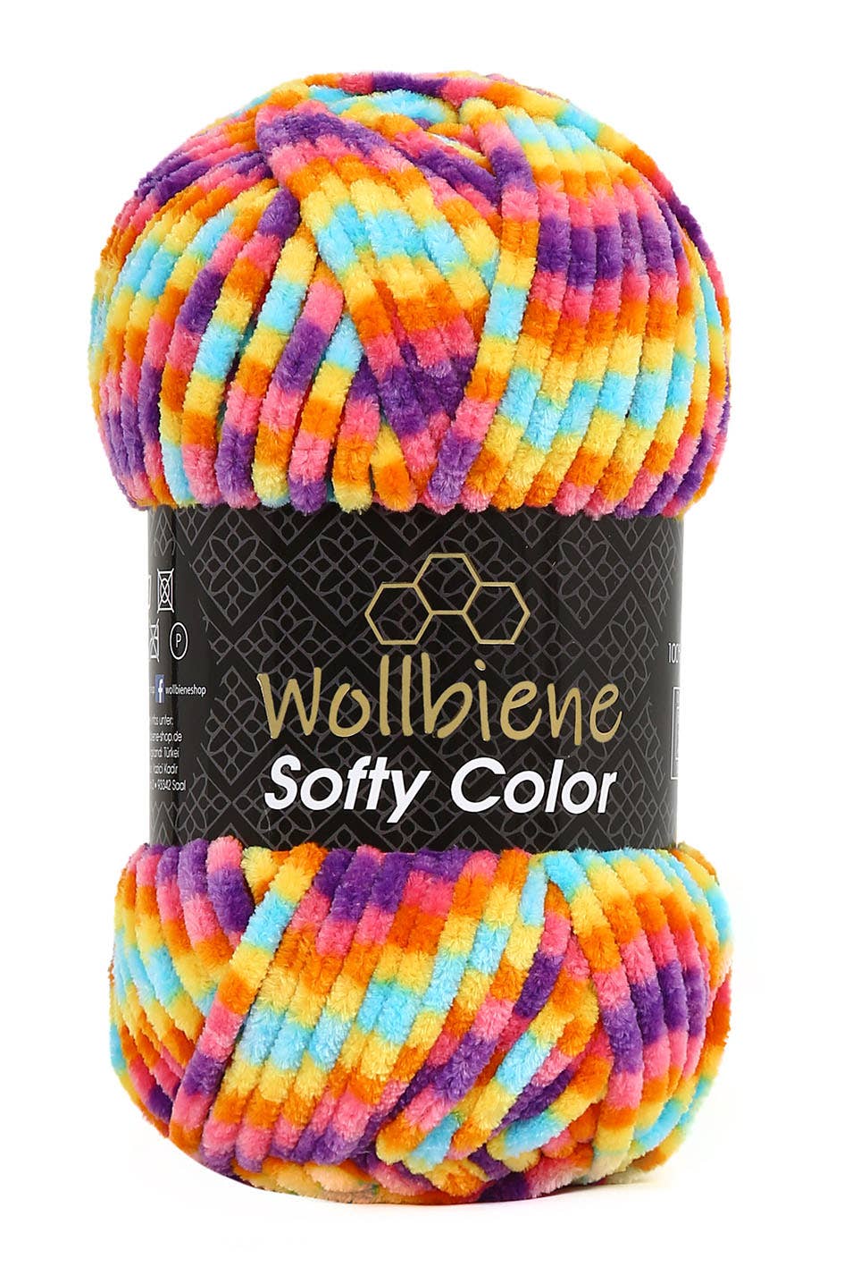 Wollbiene – Fio por atacado – Lã Chenille Softy Color 100 g para Tricô e Artesanato DIY8