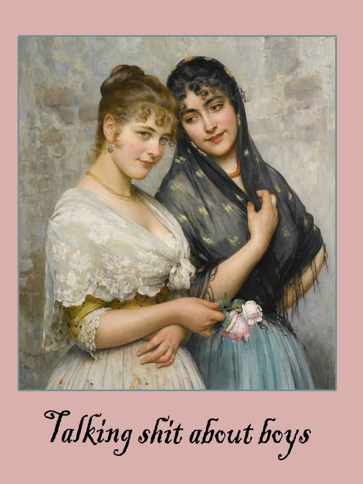 Talking Shit Greetings Card 14x14cm for wholesale by On The Wall Art Ltd