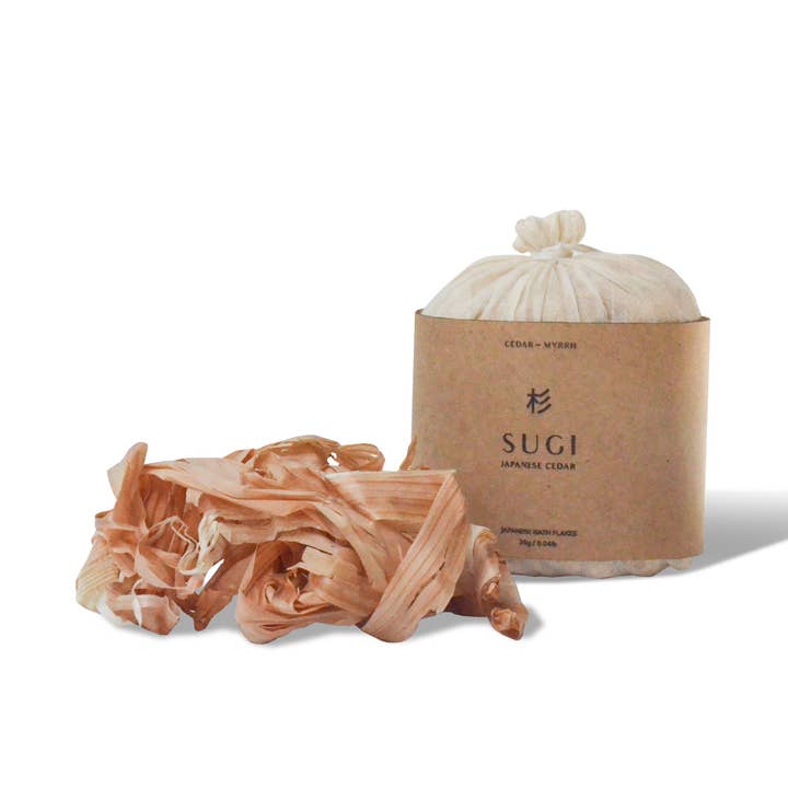 Cedar and Myrrh - Wholesale Bath Soak/Milk - Sugi Japanese Bath Flakes