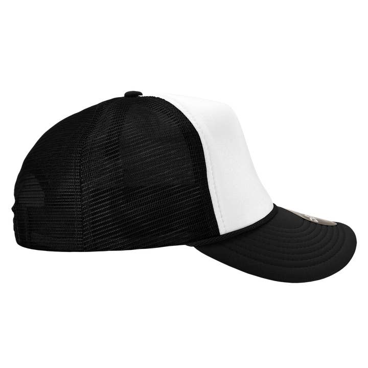 The Park Wholesale - Wholesale Trucker Hat - Unisex - Blank Trucker Foam Mesh 2-Tone Hats - Decky 210/6025