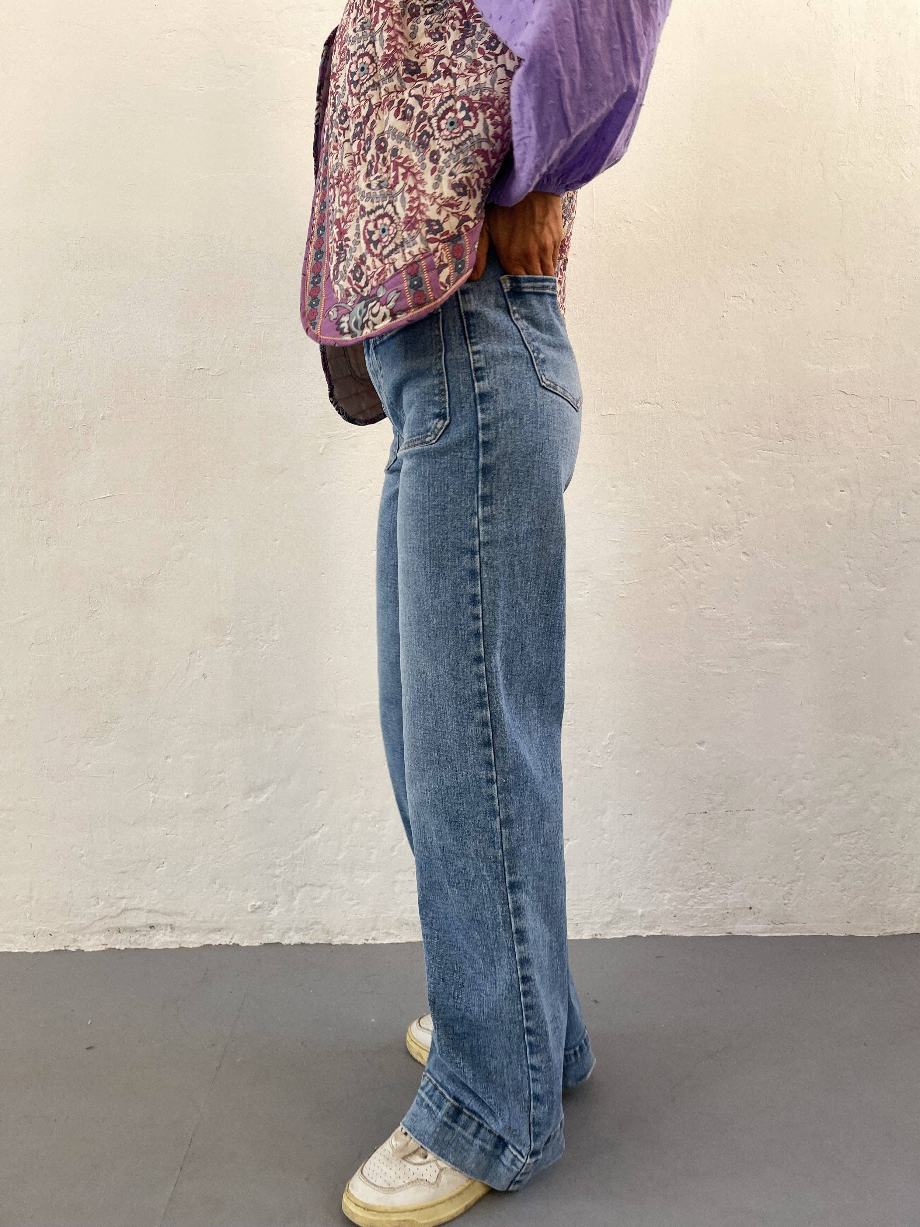 MindTraveler - Vente Jean – femme - Jean Claudia taille mi-haute à haute, long et élastique2