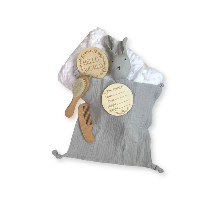 verona home and gift - Wholesale Milestone Art/Keepsake - Kids & Baby - 2 pcs Wooden Baby Announcement Sign, Photo Prop gift newborn
