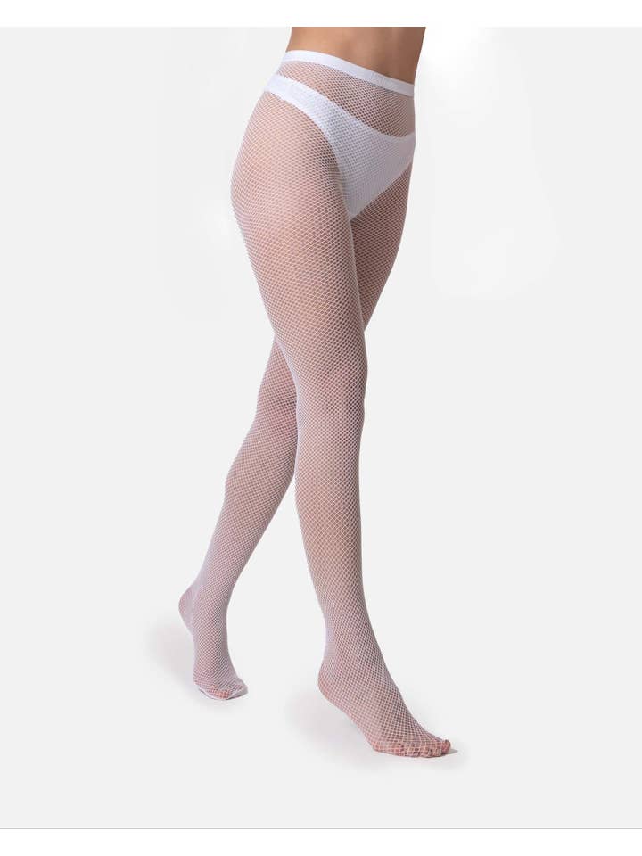 REMOVED BRAND – Großhandel Strumpfhose – Damen – The Drama | Netzstrumpfhose Weiß5