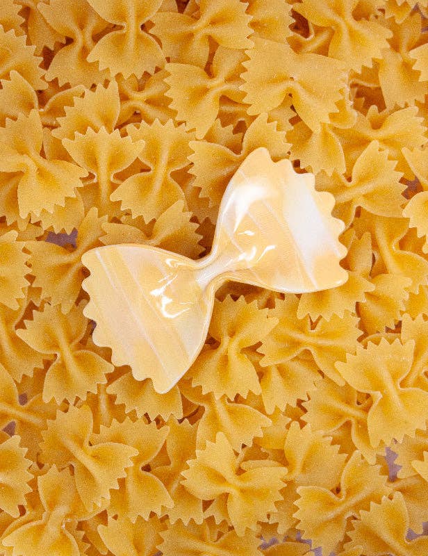 Joanna Behar - Wholesale Barrette - Women's - Farfalle bow tie italian pasta hair barrette3