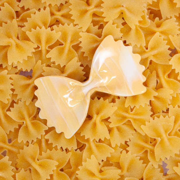 Joanna Behar - Wholesale Barrette - Women's - Farfalle bow tie italian pasta hair barrette3