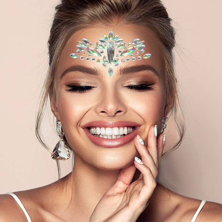 Klæbende krystal kropssmykkestickers for engroshandel hos Sensibling Corp.