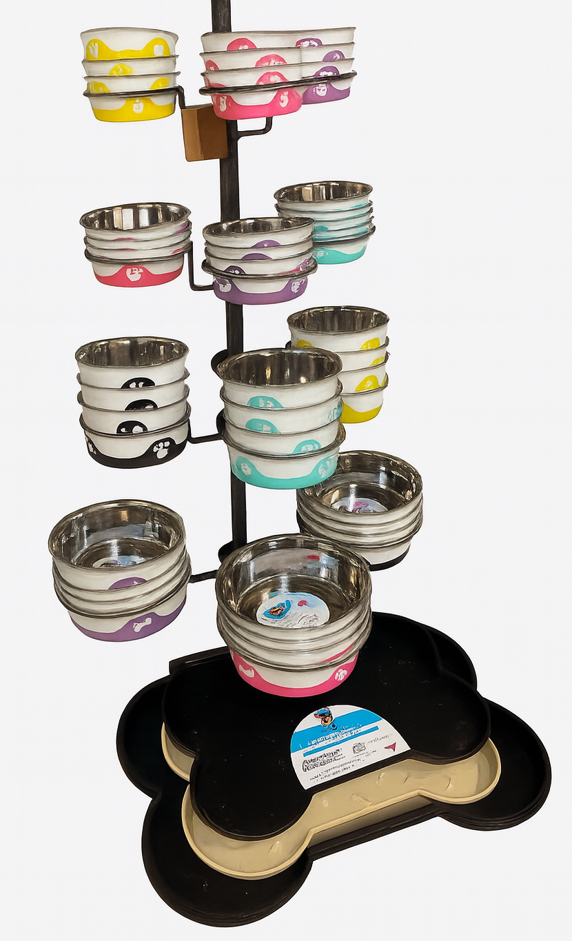 The Buffalo Co. – Großhandel Futternapf – Katze/Hund – ThermaCool Messestand - Hält 72 Schalen0