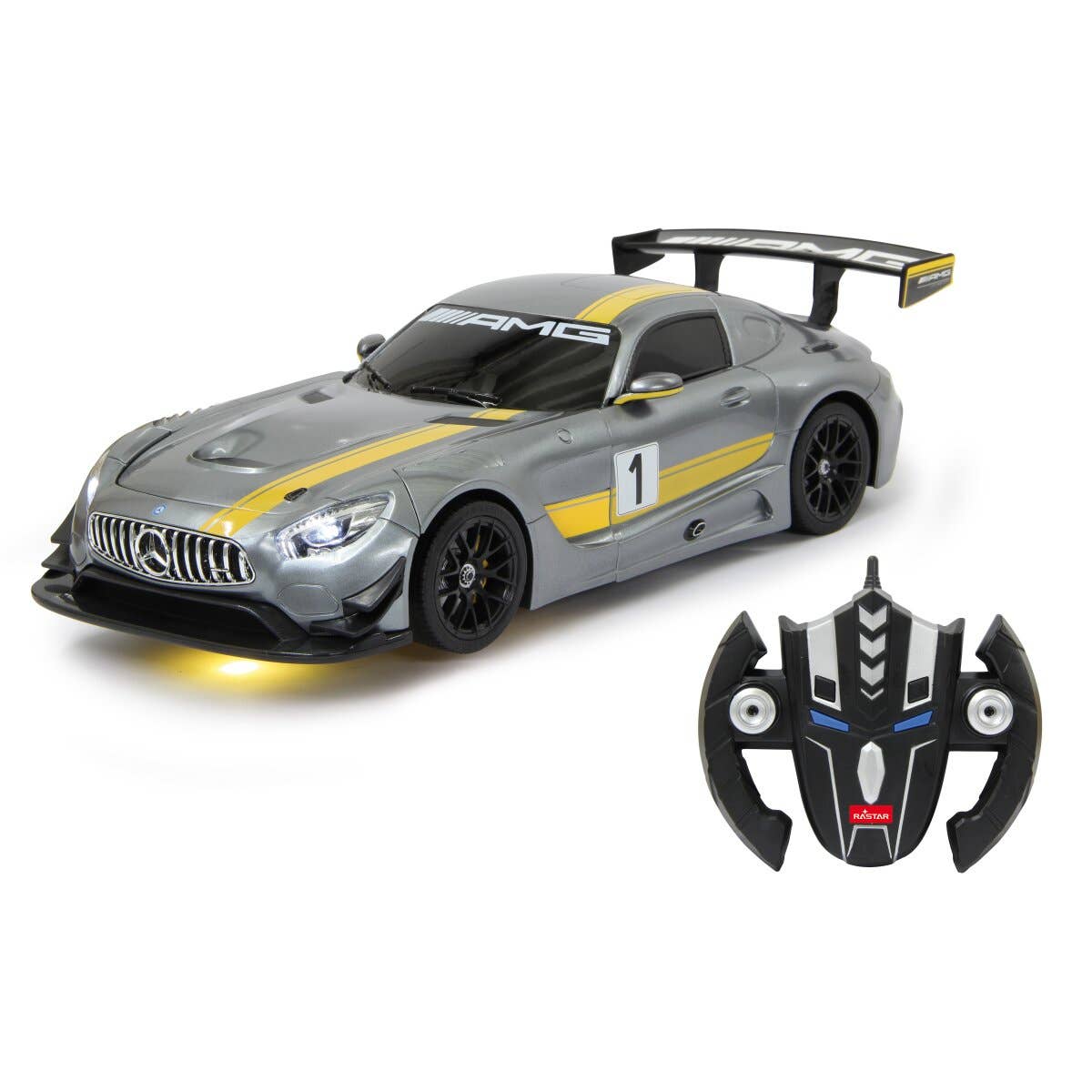 mhw24 - Wholesale Toy Car/Truck - Kids - Mercedes-AMG GT3 1:14 grey 2.4GHz transformable2