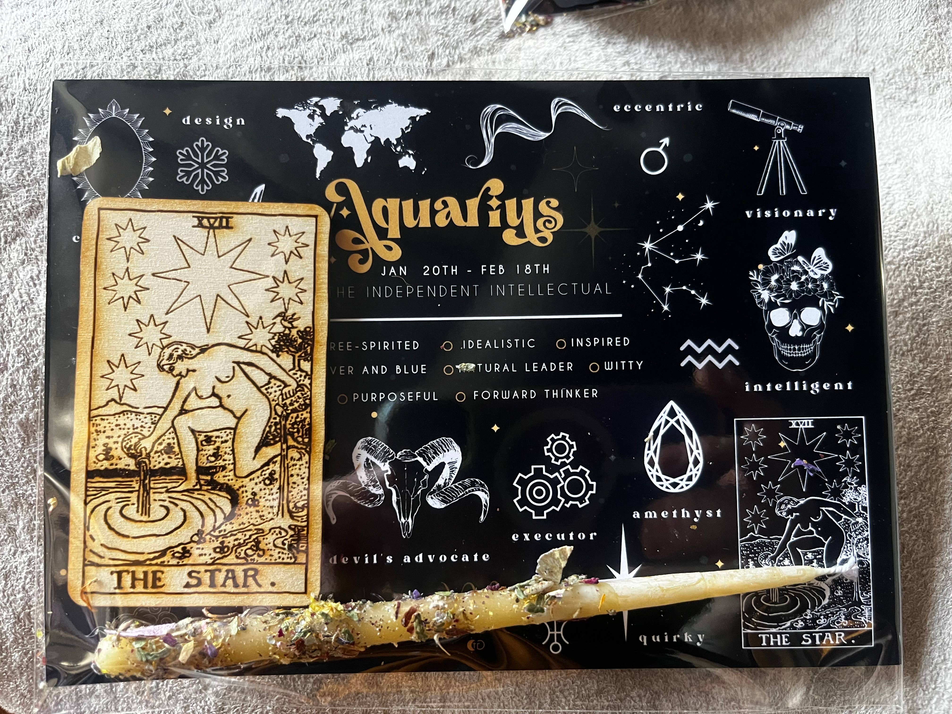 The Chaotic Good (previously The Great Cosmic Trust) – wholesale Wood wall art – The Birthday Ritual- Solar Return altar- Astrology/ Zodiac 7