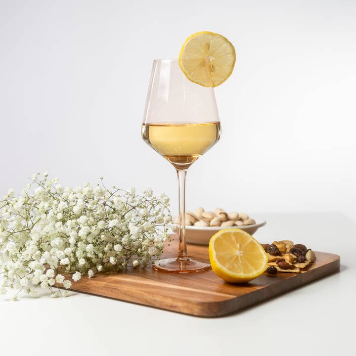 Saludi Glassware - Wholesale Wine Glass - Light Peach Color Wine Glasses2