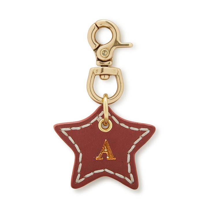 Sebastian Says - Wholesale Pet collar charm – Cat/dog - Leather Dog Star Charm - Cognac0