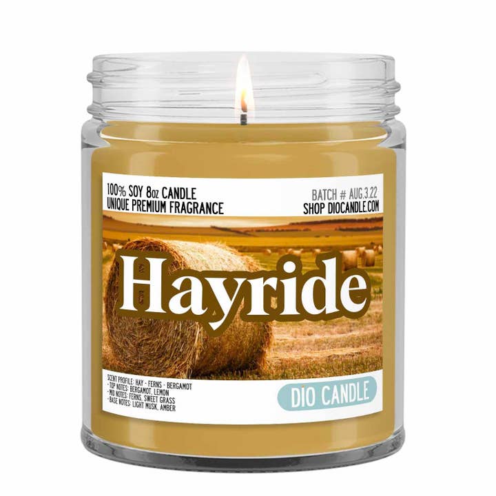 Hayride Candle for wholesale by Dio Candle Company