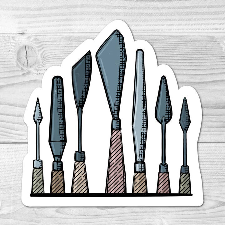 Tools of the Trade: Pallet Paint Tools- Sticker for wholesale by For Art Sake Stickers
