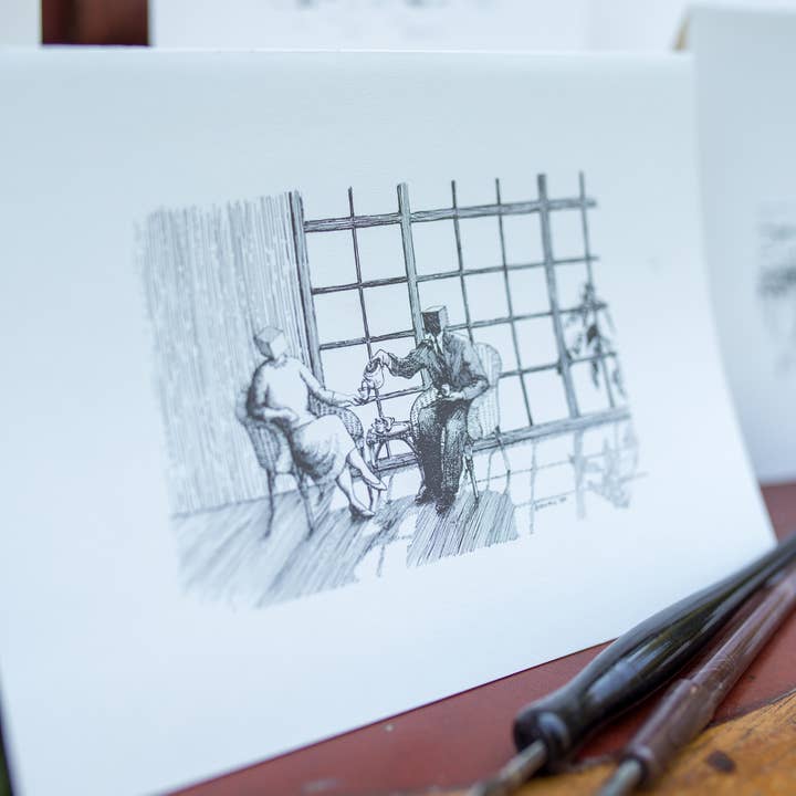 Sugarheads - Vente Carte de vœux classique - Thé fantaisiste stylo et cartes de vœux à l'encre2