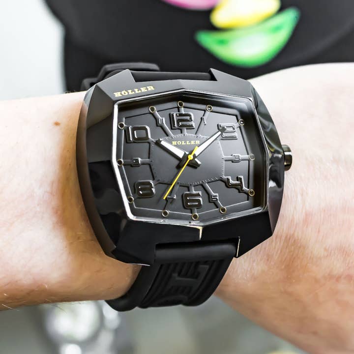 Holler - Wholesale Wrist Watch - Men's - De Lite Black on Black Watch HLW2452-52