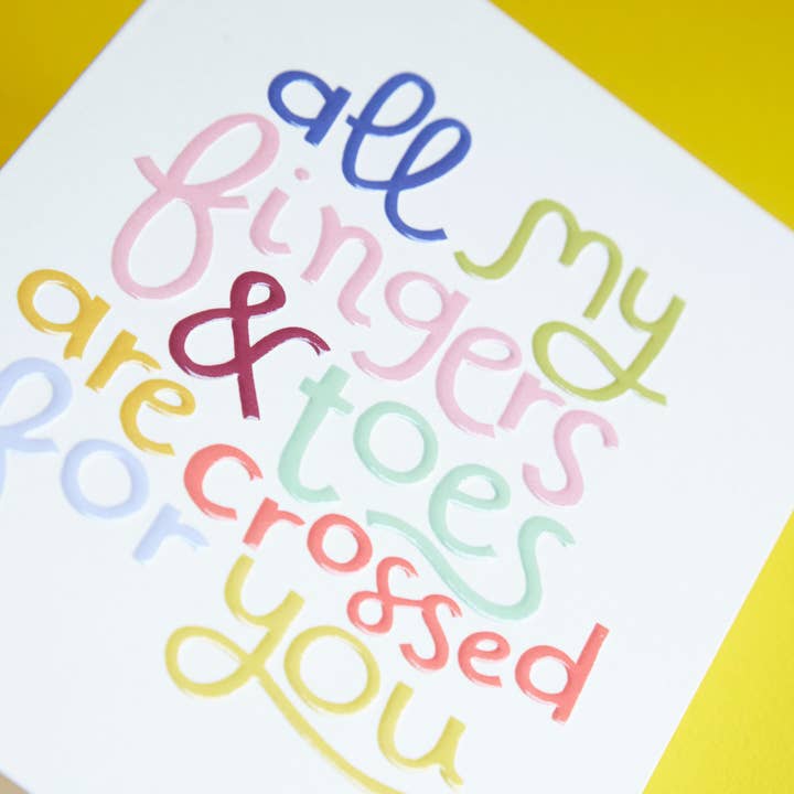 Jeg krydser fingre og tæer for dig (GDV09) for engroshandel hos Raspberry Blossom