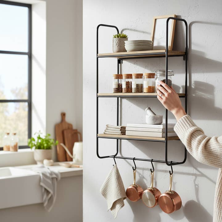Wilco Home - Wholesale Wall Mounted Shelf - Ashton Three Tier Utility Wall Shelf4