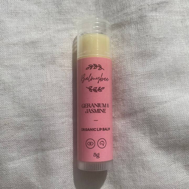 Balmybee - Wholesale Lip Balm - Geranium & Jasmine Lip Balm0