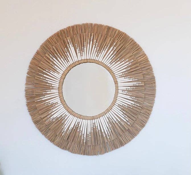 Good Karma Decor - Wholesale Wall mirror - SEAGRASS SUNSHINE MIRROR