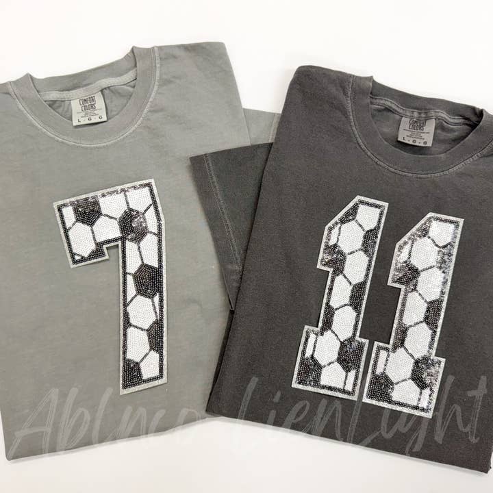 ABLNco - Wholesale Patch - Sequin Soccer Numbers Patch - Large