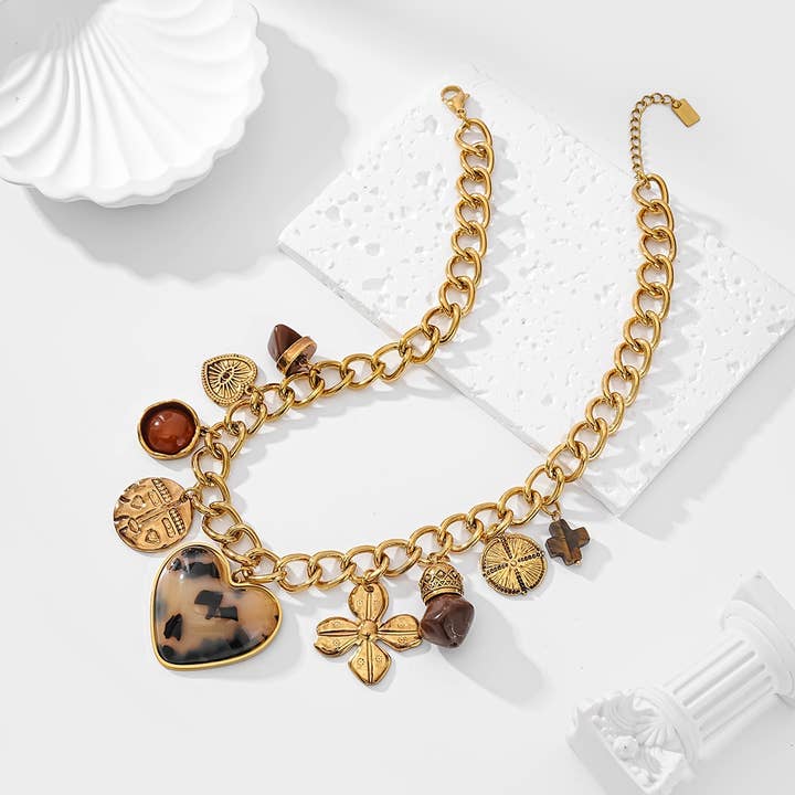 Necklace - Élina for wholesale by Lovelika