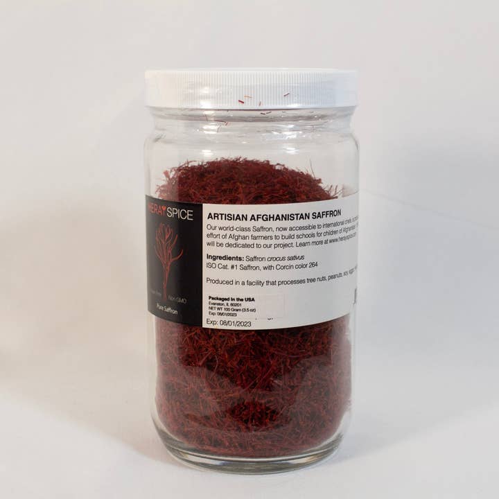 Heray Spice – Especiarias secas por atacado – 100 GRAMAS (3,5 onças) Saffron Afegão, Fresco Tudo Vermelho1