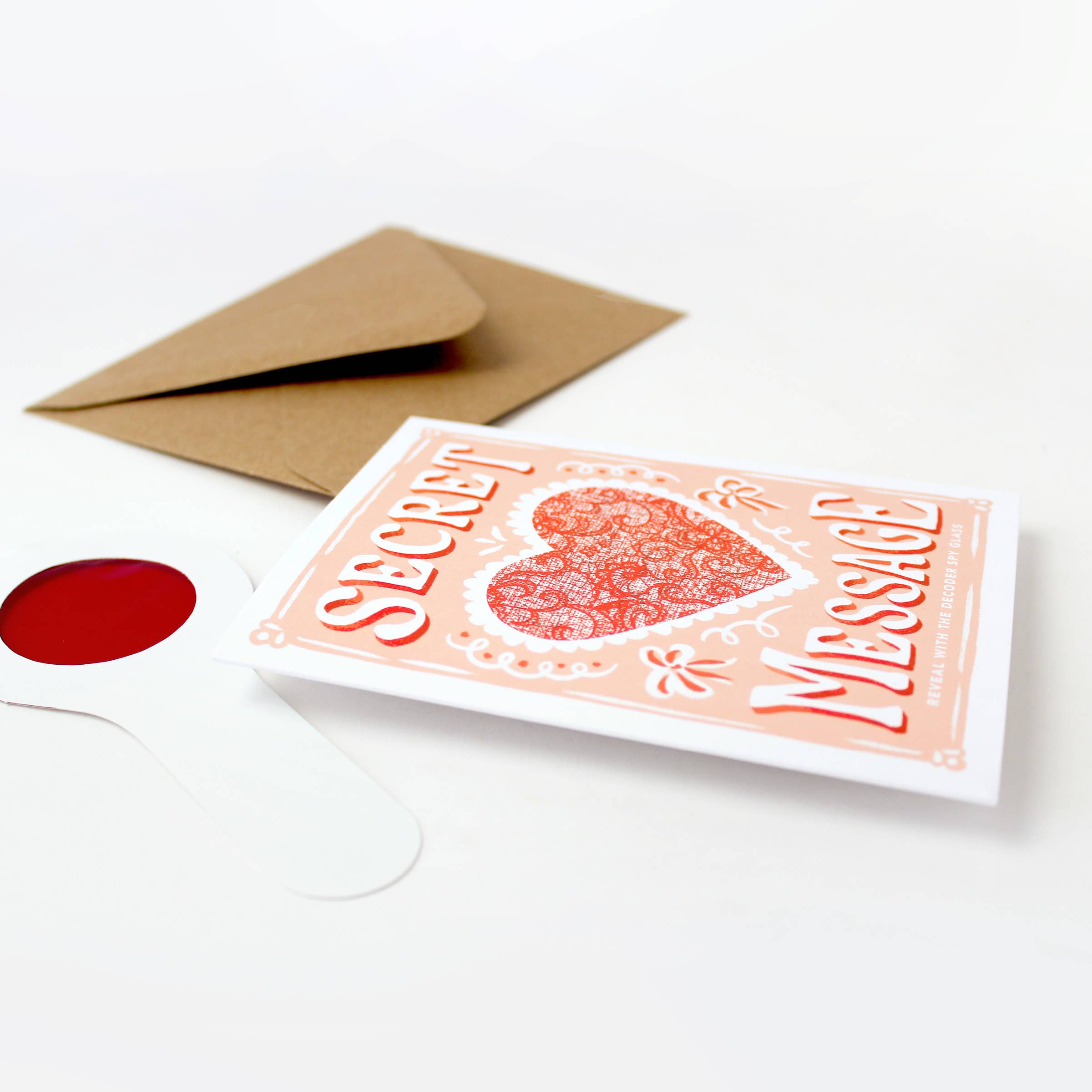 Inklings Paperie - Wholesale Love Card - Decoder Card - Can't Hide My Love5