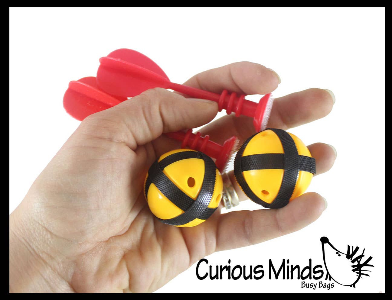 Curious Minds Toys - Wholesale Sporting Game - Kids & Baby - 1 Hook and Loop Sticky Fabric Dart Board - Dart Game with Ba1