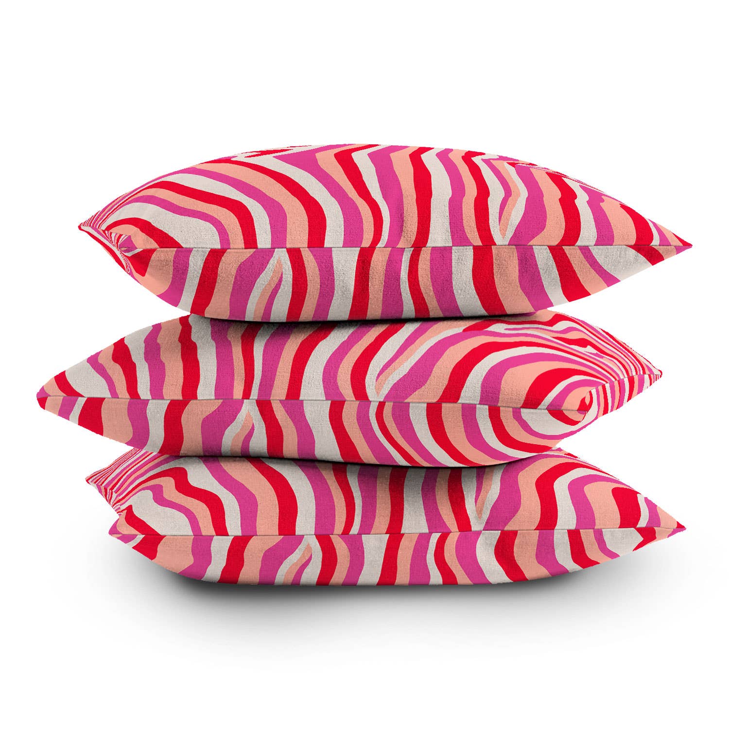 Deny Designs - Wholesale Throw/Decorative Pillow - SunshineCanteen pink zebra stripes Throw Pillow2