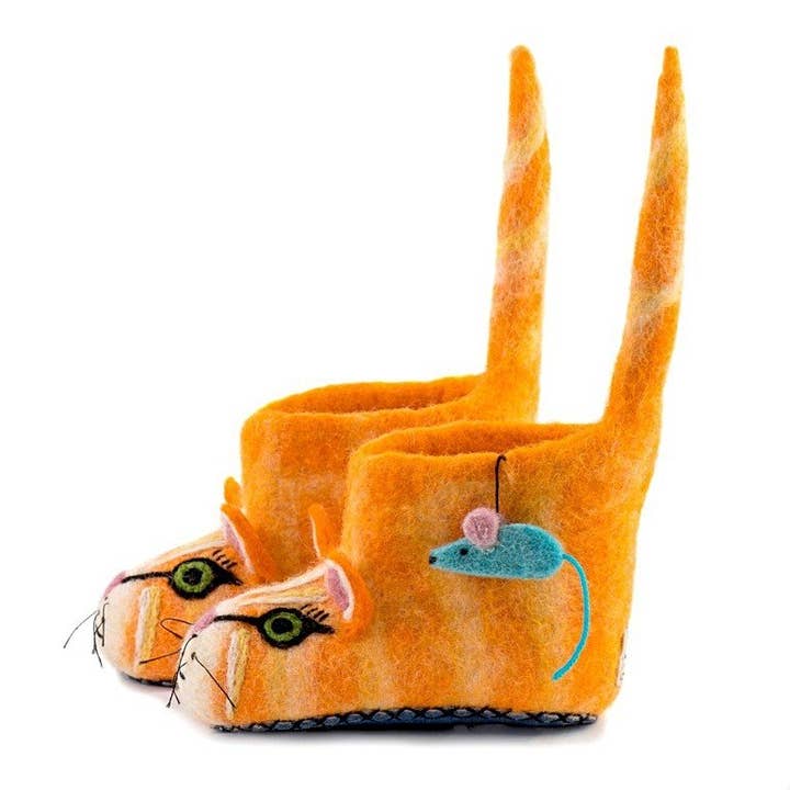 Sew Heart Felt - Wholesale Slippers - Kids - Ginger Cat Children's Slippers