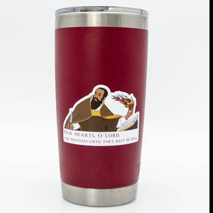 Sock Religious - Wholesale Sticker - St. Augustine Sticker1