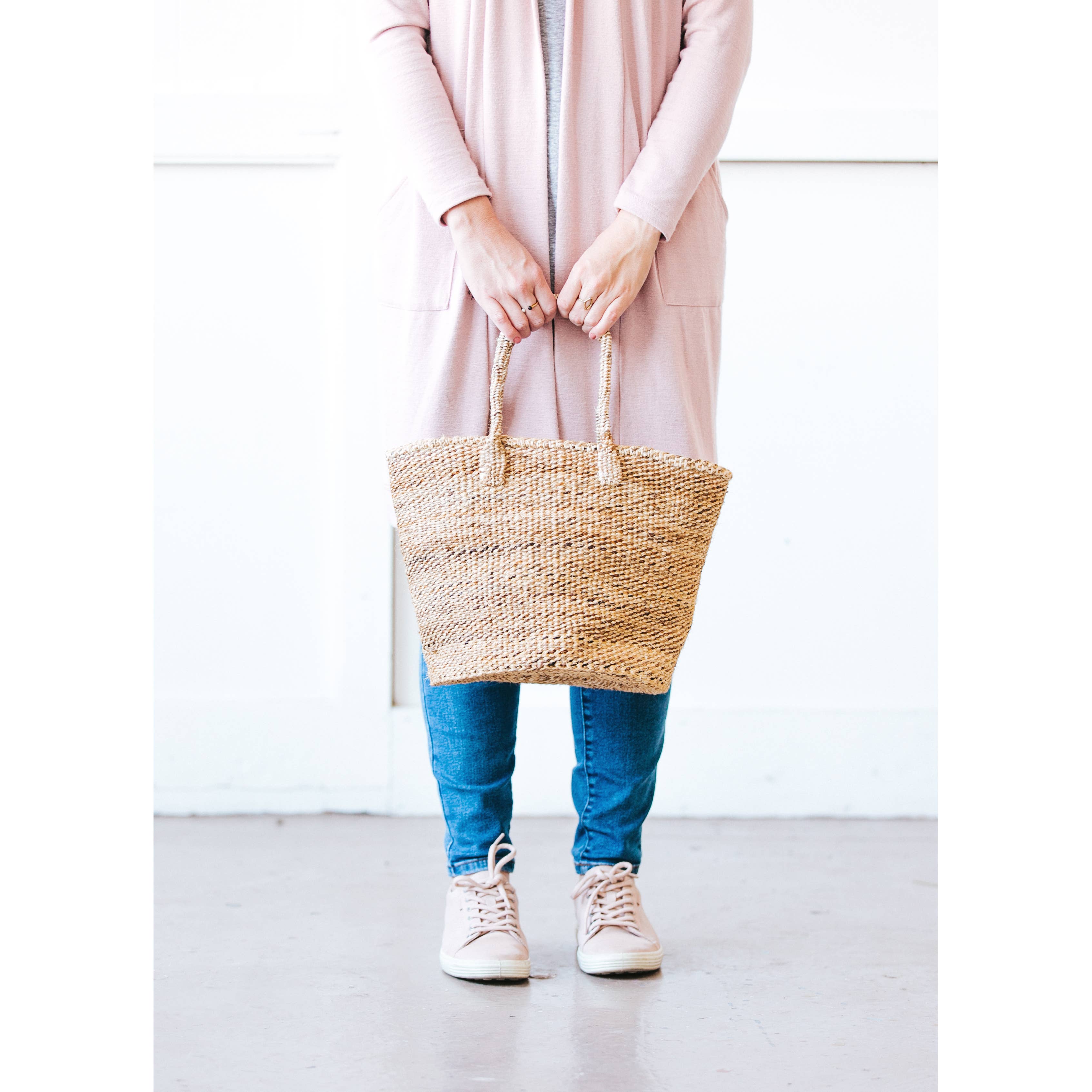 Amsha - Wholesale Tote Bag - Women's - Medium Sisal Tote6